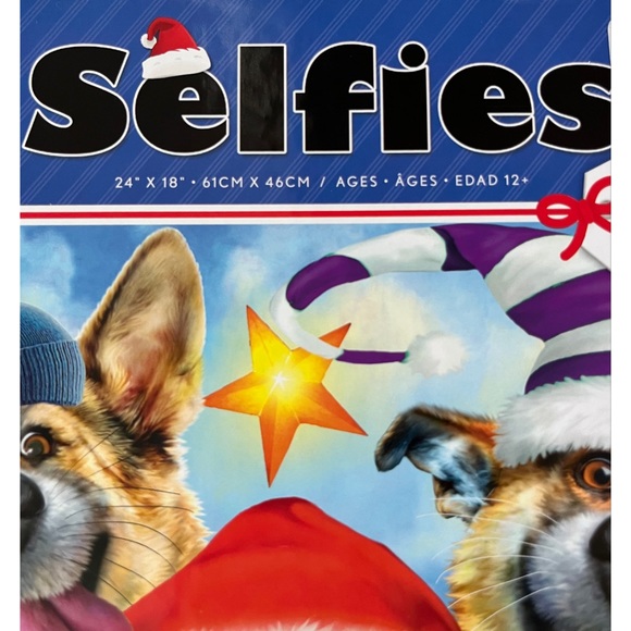 Ceaco 550 pc Selfies Christmas Dogs and Cats Interlocking Jigsaw Puzzle - Picture 4 of 4